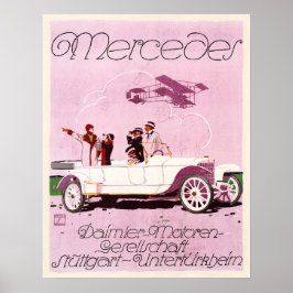 Póster Mercedes Daimler Motor 1914 Poster de publicidad