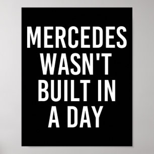 Póster Mercedes no se construyó en un curioso nombre de c