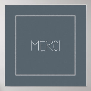 Póster MERCI - Gracias
