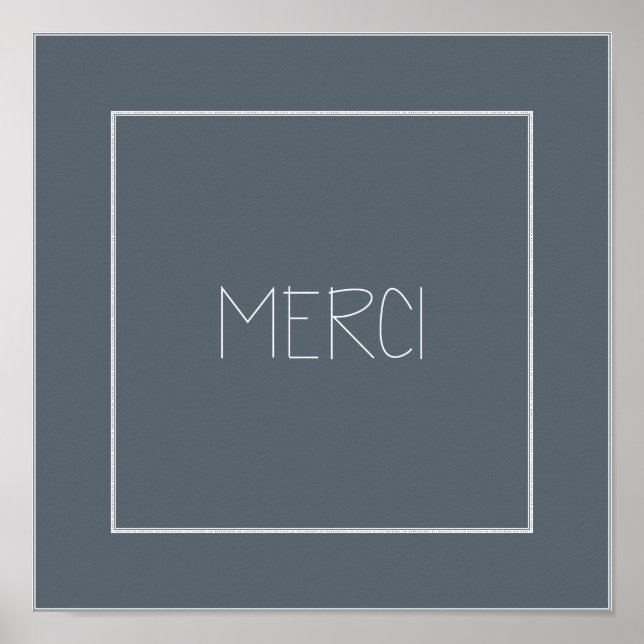Póster MERCI - Gracias (Frente)