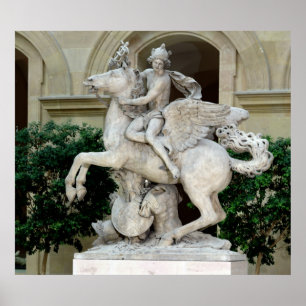 Póster Mercury que monta Pegaso