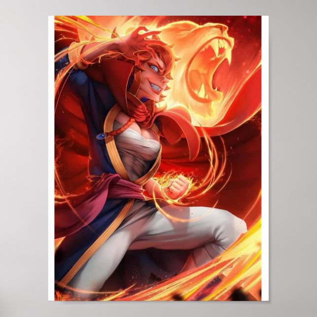 Póster Mereoleona VermilliFire Magic (Frente)