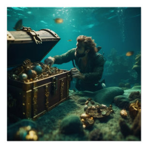 Póster Merfolk Merman