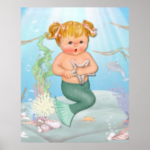 Póster MerGirl con Starfish