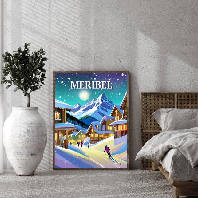 Póster Meribel : Harmonie Alpestre sous l'Éclat Hivernal (Subido por el creador)