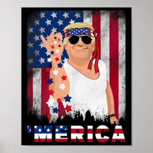 Póster Merica Bae Salt Sprinkle Bandera Estadounidense Pa