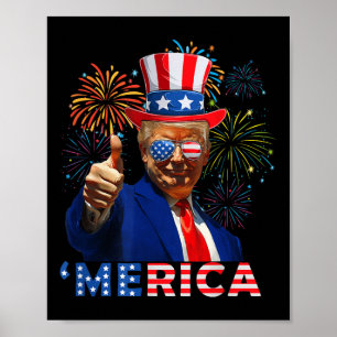 Póster Merica Trump Sombra A Drinki, La Cerveza Graciosa 