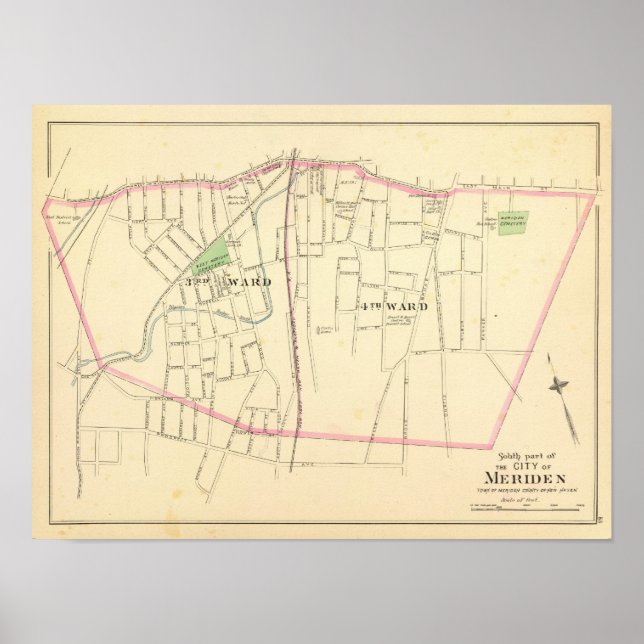 Póster Meriden south (Frente)