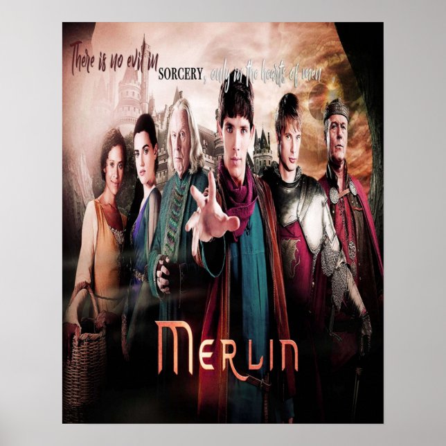 PÓSTER MERLIN BBC TV SHOW FANTASY (Frente)