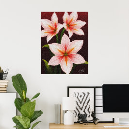 Póster Merlot Radiance Lily