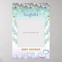 Mermaid Baby Shower Birday Photo Booth Prop