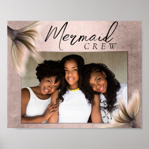 Póster Mermaid Crew   Fotografía de Amigo Terracotta Soft