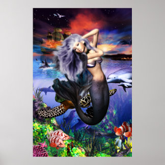 Póster Mermaid Fantasea Poster
