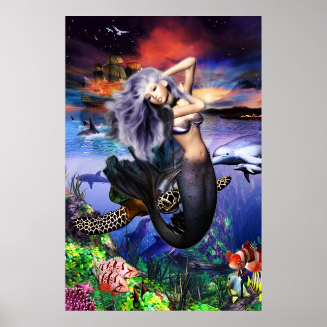 Póster Mermaid Fantasea Poster (Frente)