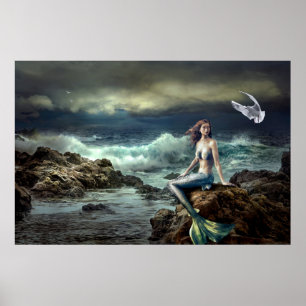Póster Mermaid Fantasy Poster