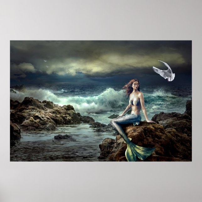 Póster Mermaid Fantasy Poster (Frente)
