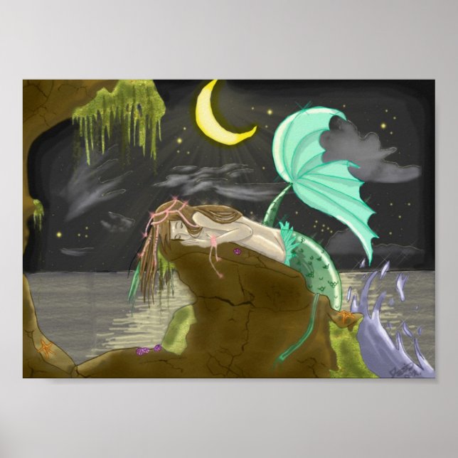 Póster mermaidmoonlight de Rainbows experimentales (Frente)