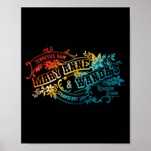 Póster Mermelada de fresa divertida Tennessee-ham Mary An