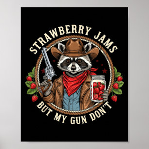Póster Mermeladas de Fresa Pero Mi Arma No Va Vaquero Map