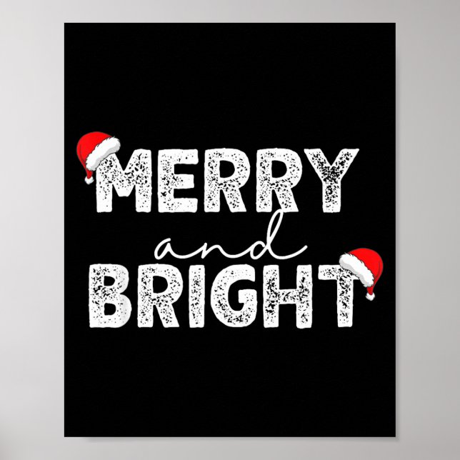 Póster Merry &amp; Bright And I'm Trying To Feel Merry &a (Frente)