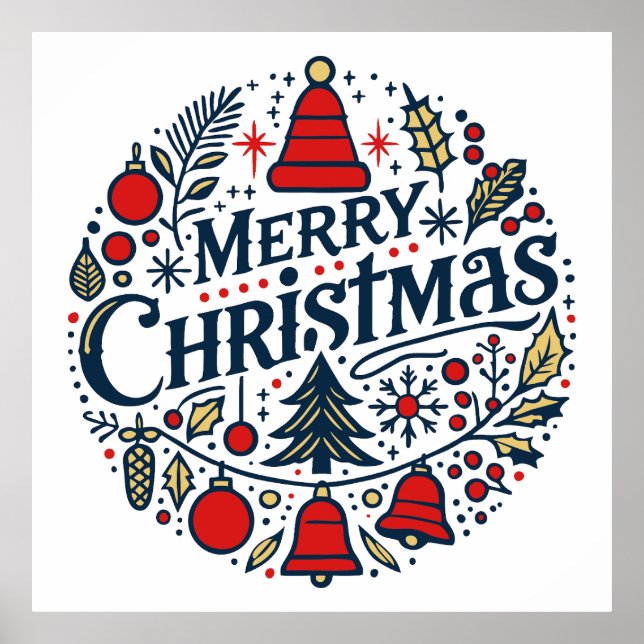 Póster Merry Christmas 3 (Frente)