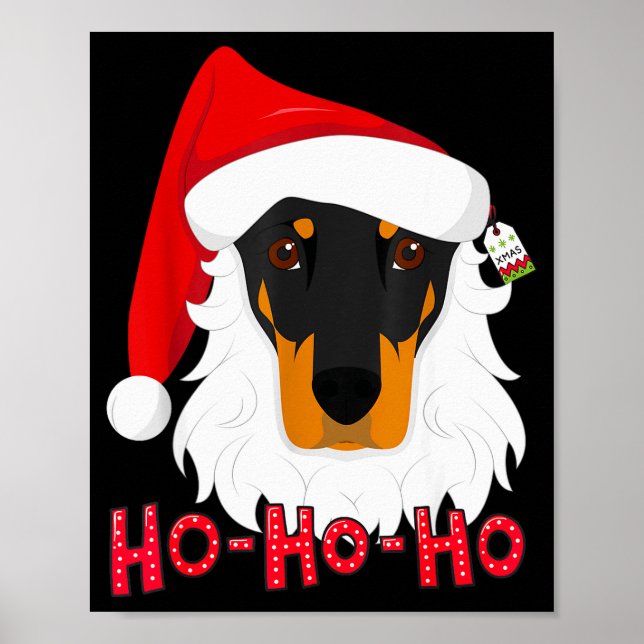 Póster Merry Christmas Doberman Dog Tshir Xmast  (Frente)