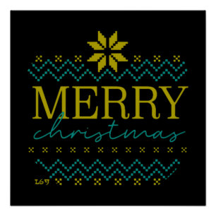 Póster MERRY CHRISTMAS navidades graciosos
