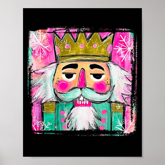 Póster Merry Christmas Nutcracker Men Women Kids Xmas Paj (Frente)