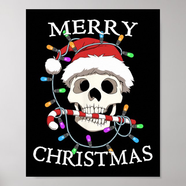 Póster Merry Christmas Skeleton Men Women (Frente)