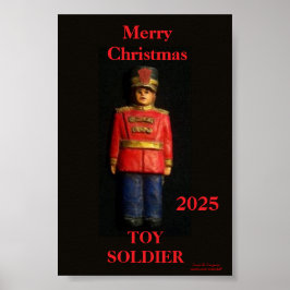 PÓSTER MERRY CHRISTMAS TOY SOLDIER POSTER