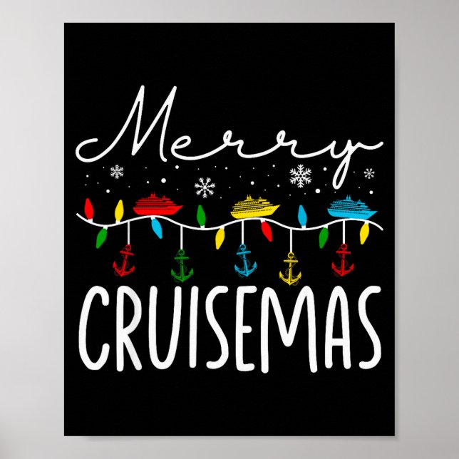 Póster Merry Cruisemas Christmas Family Cruisin Funny Cru (Frente)