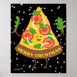 Póster MERRY CRUSTMAS navidades graciosos idea de regalo