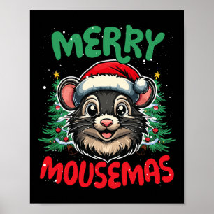 Póster Merry Duckmas Navidades graciosos Duck Lover