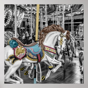 Póster Merry Go Round Carousse