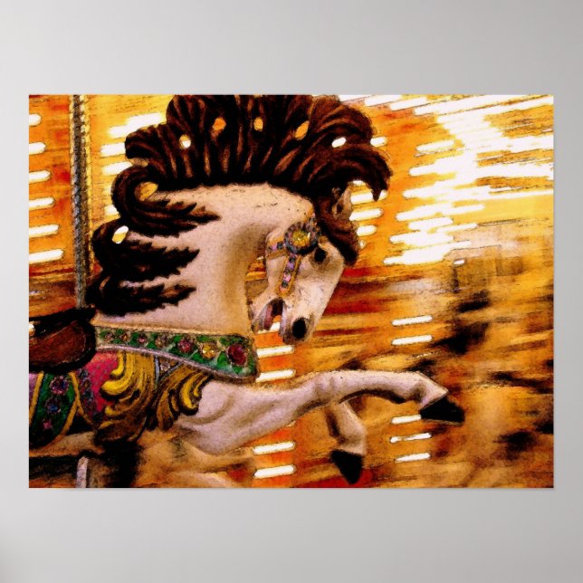 Póster Merry-Go-Round Horse (Frente)