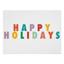 PÓSTER MERRY LOVE JOY | NAVIDADES COLORIDOS