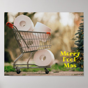 Póster Merry PooP Mas 2020 Covid Christmas Greetings