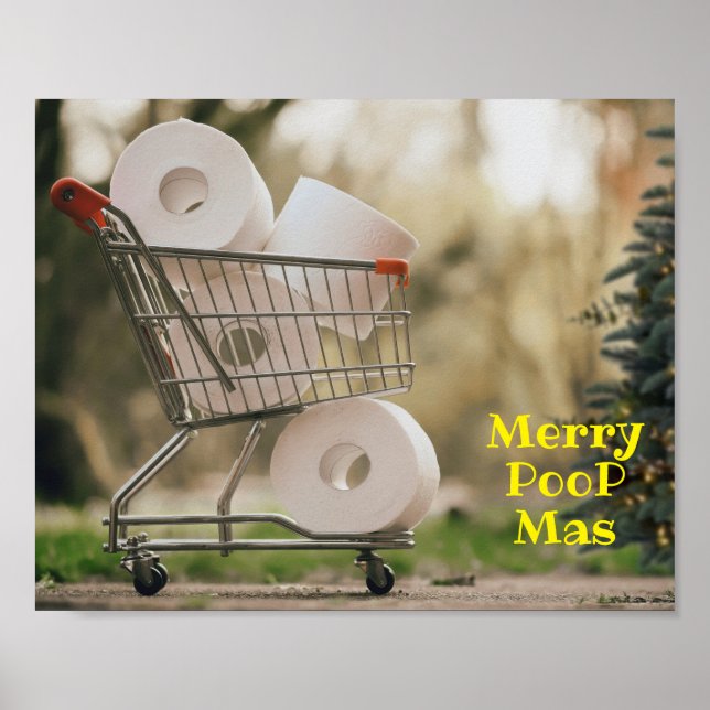Póster Merry PooP Mas 2020 Covid Christmas Greetings (Frente)