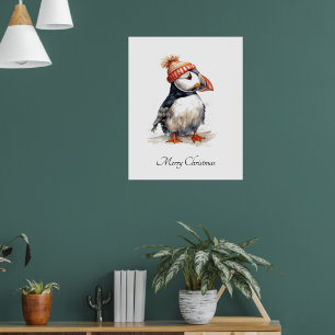 Póster Merry Puffin, personalizado