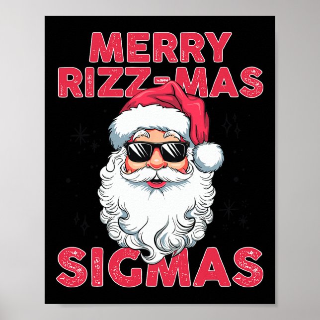 Póster Merry Rizz Mas Sigmas Divertidos Navidades de Sant (Frente)