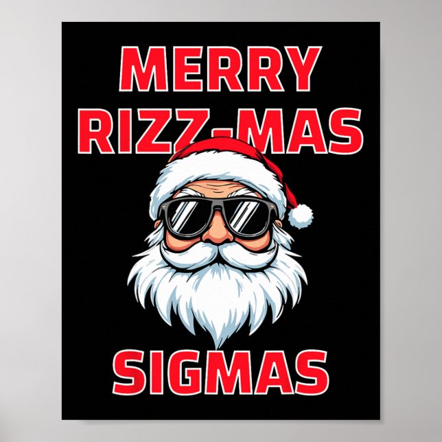Póster Merry Rizz Mas Sigmas Divertidos Navidades de Sant (Frente)