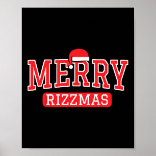 Póster Merry Rizzmas niños escuela de adolescentes Navida