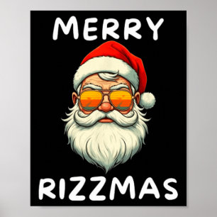 Póster Merry Rizzmas niños escuela de adolescentes Navida