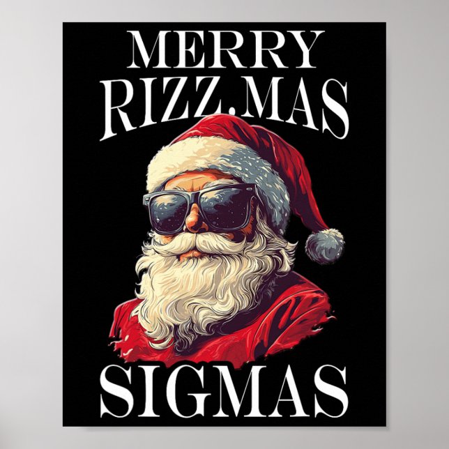 Póster Merry Rizzmas Sigmas - Navidades navideños Santa C (Frente)