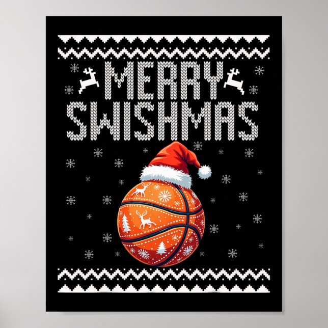 Póster Merry Swishmas Navidades Bysketll Ugly Youth Sweet (Frente)