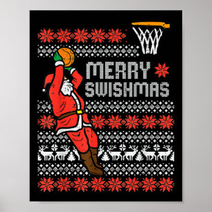 Póster Merry Swishmas Navidades feos Sweater Bysketll Paj
