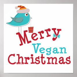 Póster Merry Vegan Navidades