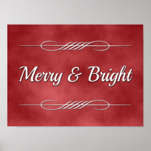 Póster Merry y Bright