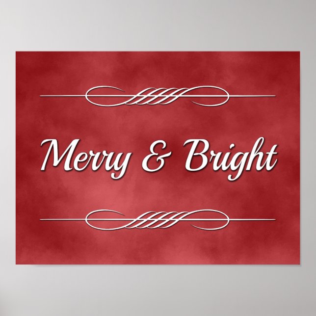 Póster Merry y Bright (Frente)