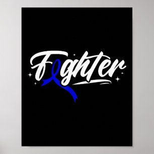 Póster Mes de Conciencia de Cinta Azul en la Lucha contra